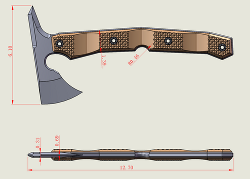 NIGHTWING HAWK 2.0 80CRV2 w/ Kydex