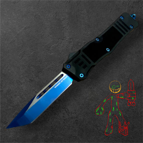 LAWMAN OTF / Black & Cobalt Blue Accents