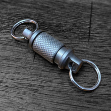 Load image into Gallery viewer, Titanium Diamond Grip Quick Disconnect Keychain