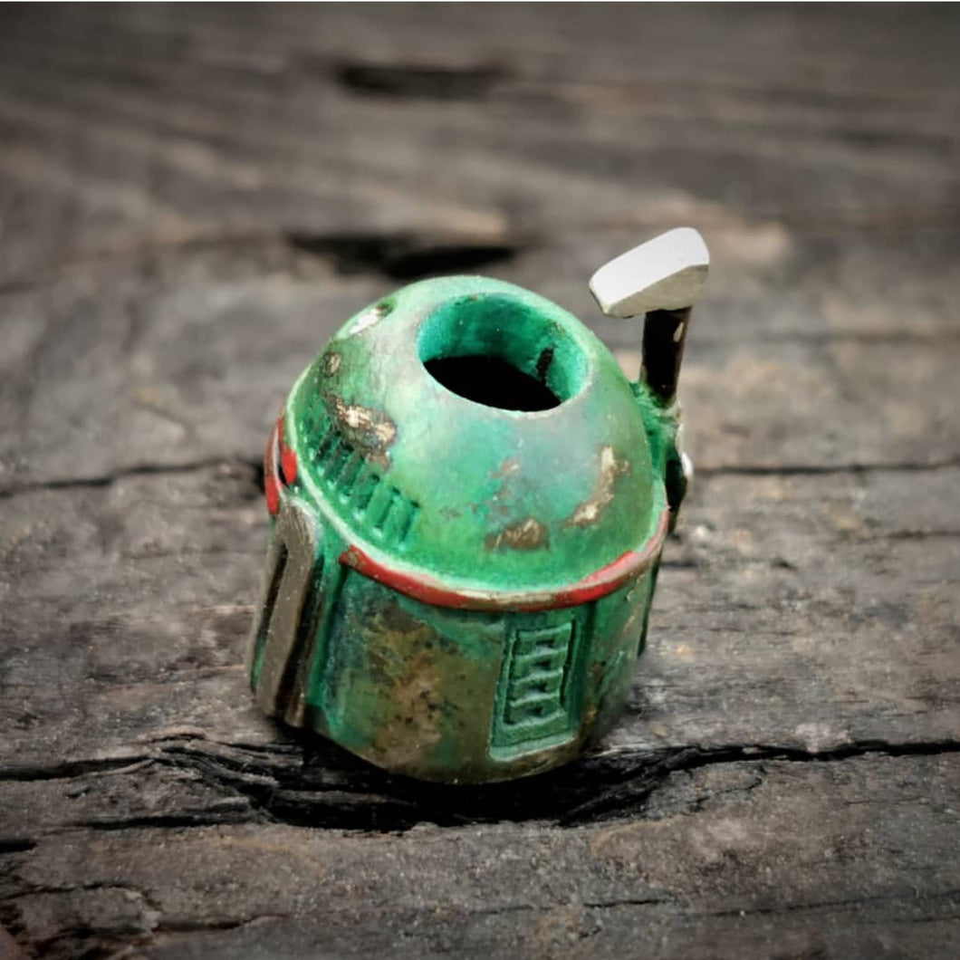 Boba Fett Steel Hand Carved / Cerakote Bead