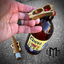 Load image into Gallery viewer, JUGGERNAUT Gen3 Nuk Bottle Opener &amp; Cigar Trench (1/2” BRASS)